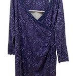 Soft Surroundings Purple Safari Surplice Dress Photo 0