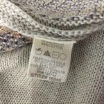 Mystree  Poncho Cardigan One Size Beige Knit Stripe Open Front Boho Photo 4