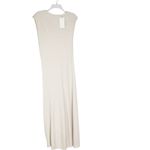 NWT Aya Muse Midi Dress Jersey Knit Off White Size 8 (L) Photo 4