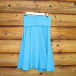 Boston Proper NWOT  Turquoise Jersey Skirt Photo 3