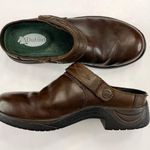 Dublin Riding Clogs Brown Leather Sz 7 Strap Equestrian Mules Slip On Comfort Photo 0