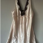 Jones New York Light Pink Mini Slip Dress Lace & Bow Details Size Large Coquette Photo 9