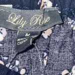 Lila Rose Lily Rose Navy Blue Floral Smocked Dress Size M NWT Photo 2