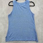 Athletic Works  Blue Stripe Sleeveless Muscle Tshirt Activewear Top Shirt Medium Photo 0