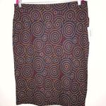 LuLaRoe  Cassie Skirt Circles of Dots on Black Background Pencil Skirt Sz 2X BNWT Photo 0