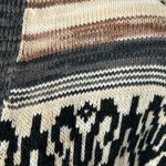 Lucky Brand  Jacquard Boyfriend Cardigan Small Western Boho Fall Sweater Photo 11