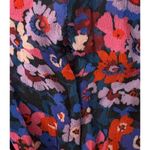 $495 Derek Lam 10 Crosby 8 Valou Mini Dress Pleated Floral Sheer Chiffon Pleats Blue Photo 8