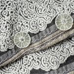 Alberto Makali Vintage 90s Blazer Jacket Women’s 4 USA MADE Grey/White Brocade Photo 3