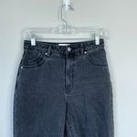 ROLLA'S Original High Rise Straight Jeans Size 27 Black Knee Rips High Rise Photo 4