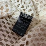 POL Crochet Knit Hoodie Jacket S Small Zip Up Cream Festival Bohemian Boho Photo 3