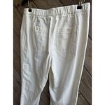 Talbots Slim Cargo Pants Cream Ivory Ecru Size 10 Photo 3