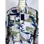 Zadig & Voltaire Cropped Camouflage Print Denim Jacket M Photo 4