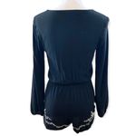 Kendall + Kylie WOMEN’S  black/white embroidered romper Photo 6