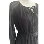 GILLI Black Brown Polka Dot Long Sleeve Dress Size Medium Photo 2