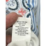 Fig and Flower Anthropologie Boho Floral Mini Tunic Dress Small Bell Sleeve Blue Photo 4