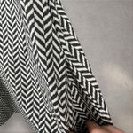 $288 Never A Wallflower Women's Size L Vicki Short Sleeve Dress Desert Chevron‎ Black Size L Photo 5