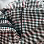 Talbots  Womens Pants Black Cream Houndstooth Plaid Hampshire Ankle Size 10P Photo 8