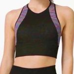 Lululemon  Love Revealed Bra Black Rainbow Seamless Racerback Size 6 Photo 0