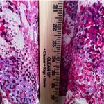 Laura Scott Pink Floral Midi Skirt Womens M/ Medium Elastic Waist Lined Photo 5