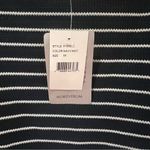 Forgotten Grace Dolman Sleeve Tie-Front Stripe Shirt Navy & White Plus Size 3X Photo 8