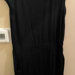 Athleta Redondo Cap Sleeve T Shirt Essential Tee Dress Ruched Waist Pocket Large Photo 2