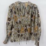 Rebecca Taylor Rebecca‎ Taylor Women's Passion Flower Tie Front Blouse size Xs Photo 2