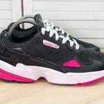 Adidas  Originals Falcon Running‎ Shoes Corduroy Leather Black Pink 8 Photo 0