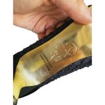 Adrianna Papell Peep Toe Pump Beaded Kitten Heels Size 6 Black Holiday Event Photo 6