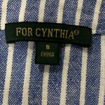 For Cynthia  Striped Blue and White Midi Dress size S Photo 11