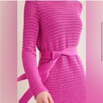 Boden NWOT Rose Violet Crochet Knit Long Sleeve Lined Dress Pink Size 2 Photo 2