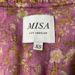 MISA Los Angeles  Pink Lillian Split Neck Floral Ruffle Mini Dress Size XS Photo 10