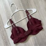 CUUP Demi Bra Burgundy (size 36e) modern tshirt comfy casual everyday Red Photo 1