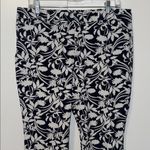 Old Navy  High Rise PIXIE Pants STRETCH Cotton FLORAL Women’s Size 14 Photo 3