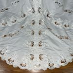 Gloria Vanderbilt Stunning Vintage 90s  Lace Cutout Wedding Gown! Photo 6