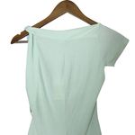 NOAM Julep Green‎ Bodysuit Asymmetrical Cowl Neck Braided Strap Small NWT Green Photo 10