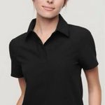 FIGS ✨ Nala Shortsleeve Black Sz Medium ScrubPolo✨ Photo 0