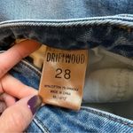 Driftwood Gizelle Aztec Embroidered Girlfriend Slim Jeans Size 28 Medium Wash Photo 8