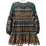 Farm Rio  V-Neck Safari Tiger Printed Tunic / Flowy Mini Dress Size Small Photo 7