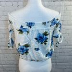 Kendall + Kylie Blouse Off the Shoulder Floral-Medium Photo 2