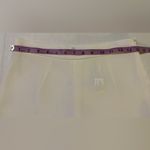 ZARA Women Soft White Cropped High Waisted Ruffle Pants Small Photo 2
