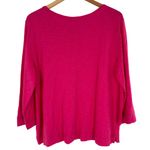 Habitat Fuschia Pink 100% Cotton Slub Knit Tunic Top Size Large Photo 3