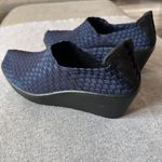 Steven By Steve Madden Women Betsi Navy Blue Woven Platform Wedge Shoes Size 10 Photo 14
