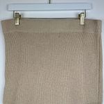 SER.O.YA Arola Skirt Rib Knit Cappuccino Beige Pull On Cotton Distressed XL NWT Tan Photo 11