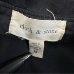 Cloth & Stone Anthropologie  100% Tencell Tyocell Long Sleeves Black Jumpsuit Photo 8