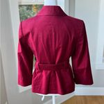 The Limited Vintage Y2K Collection Red Burgundy Fitted Belted Blazer Jacket Small Photo 2