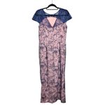 JS Collections  WINNIE COLUMN GOWN Dark Blush Lace Overlay Sz 10 Mother of Bride Photo 15