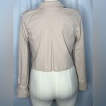 ZARA  Women Cropped Trench Jacket Beige Double-Breast (1111) Photo 2