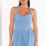 Show Me Your Mumu Romee Romper In Sky Indigo Photo 1