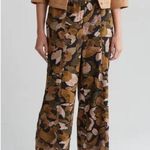 Democracy Printed Cotton Crop Wide Leg Pull On Pockets Pants Women’s Sz XL Photo 0