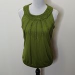 Outback Red OUT BACK RED green ruffle neck scrunch bottom top size medium Photo 1